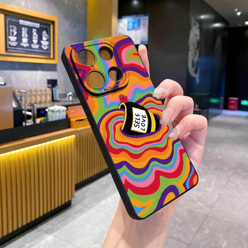 for Xiaomi Redmi Note 13 12 Pro 5G 12S 11S 13C A1 10 Pro 4G 10S Redmi 10C 9C 9S A2 Liquid Coffe Full Protective Case Anti Drop Cover
