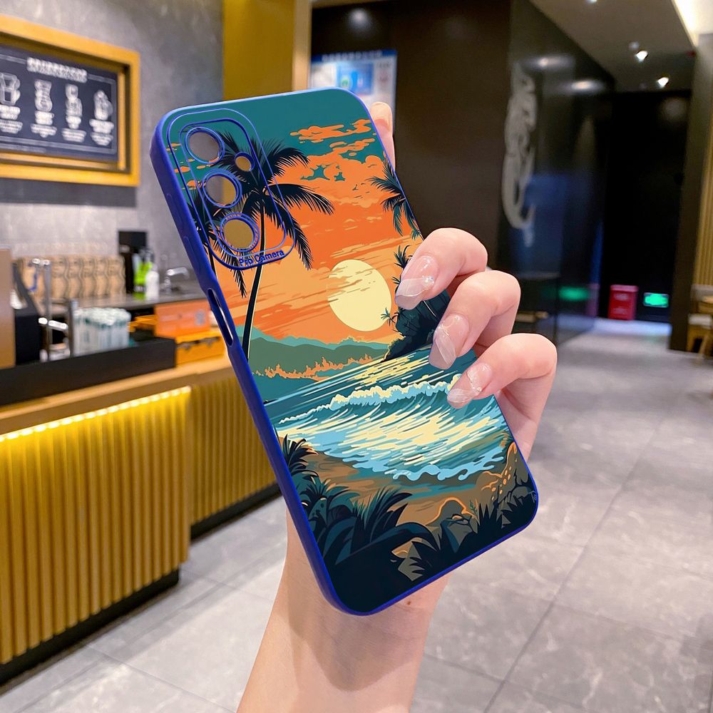 for Samsung Galaxy A15 A05 A35 A55 A04E A14 A24 A34 A54 A33 A53 A73 5G A32 A52S A72 A31 A51 A71 A11 A50 A03S Sweet Cookie Monster Full Protective Case Anti Drop Cover