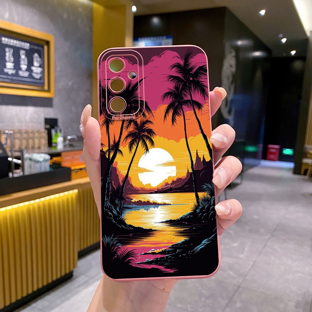 for Samsung Galaxy A15 A05 A35 A55 A04E A14 A24 A34 A54 A33 A53 A73 5G A32 A52S A72 A31 A51 A71 A11 A50 A03S Sweet Cookie Monster Full Protective Case Anti Drop Cover