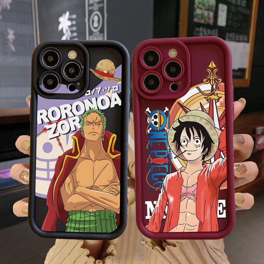 for Realme C67 C53 C51 Note 50 C21Y C25Y C33 C30 C35 9i OnePieceLuffy Zoro Full Protective Phone Case Anti Drop Cover