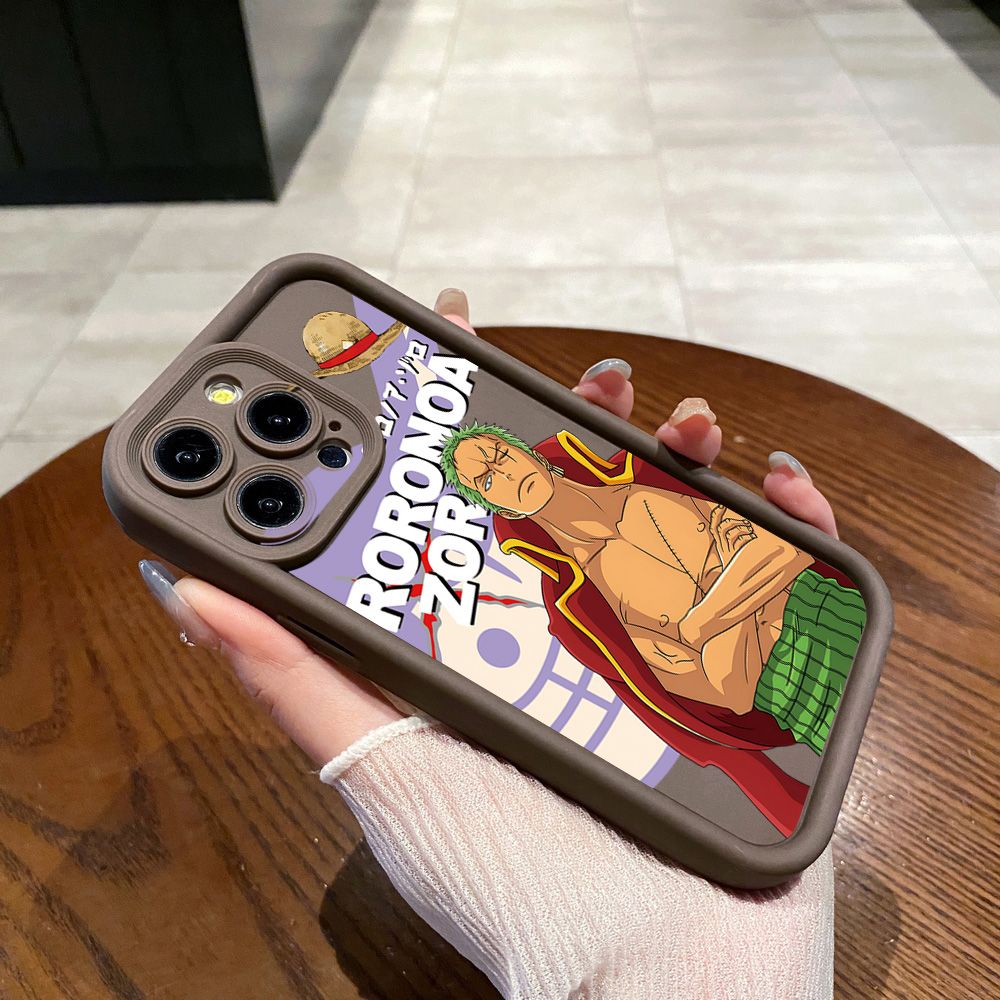 for Realme C67 C53 C51 Note 50 C21Y C25Y C33 C30 C35 9i OnePieceLuffy Zoro Full Protective Phone Case Anti Drop Cover