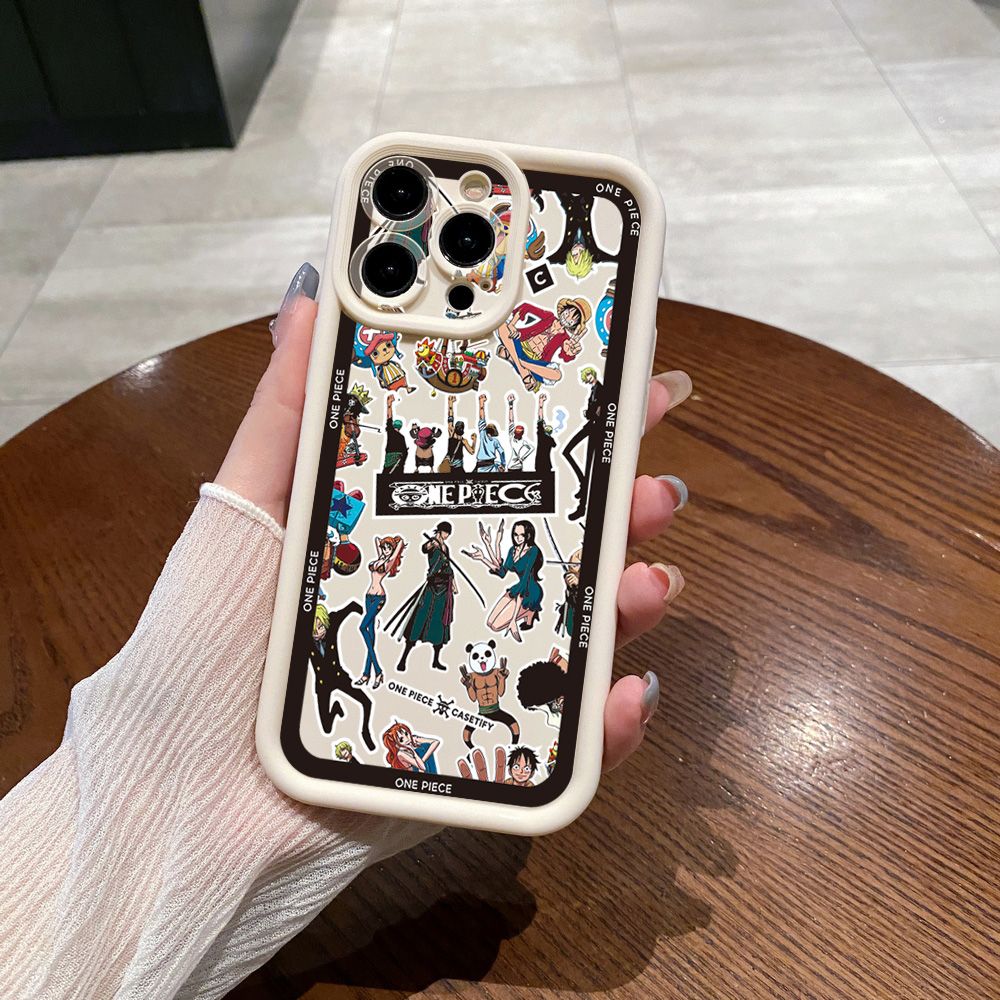 for Realme C67 C53 C51 Note 50 C21Y C25Y C33 C30 C35 9i OnePice Luffy Full Protective Phone Case Anti Drop Cover