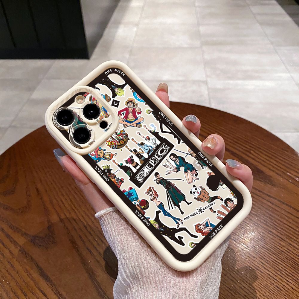 for Realme C67 C53 C51 Note 50 C21Y C25Y C33 C30 C35 9i OnePice Luffy Full Protective Phone Case Anti Drop Cover