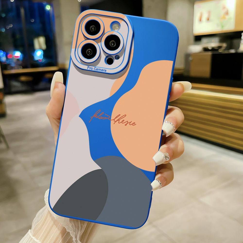 for iPhone 15 Pro Max 14 Plus 13 Pro Max 12 iPhone 11 XR 8 7 SE 2022 XS Max Morandi Painting Full Protective Case Anti Drop Cover