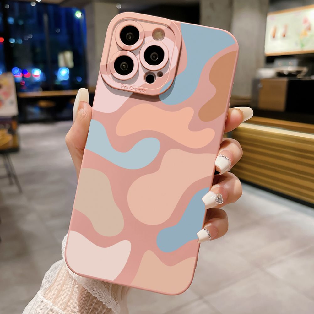 for iPhone 15 Pro Max 14 Plus 13 Pro Max 12 iPhone 11 XR 8 7 SE 2022 XS Max Morandi Painting Full Protective Case Anti Drop Cover