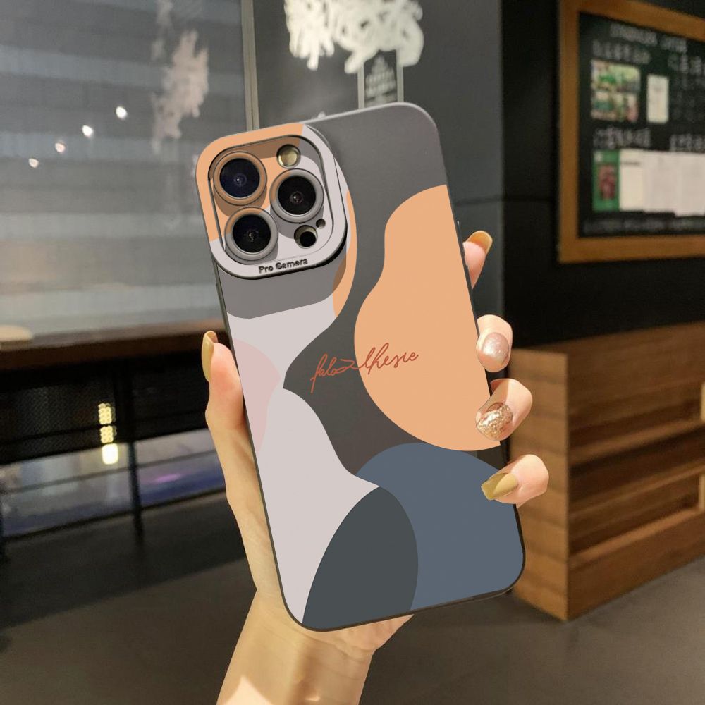 for iPhone 15 Pro Max 14 Plus 13 Pro Max 12 iPhone 11 XR 8 7 SE 2022 XS Max Morandi Painting Full Protective Case Anti Drop Cover