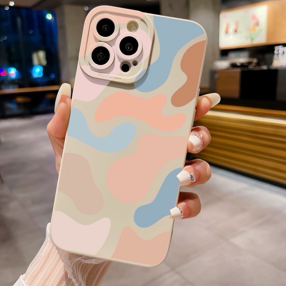 for iPhone 15 Pro Max 14 Plus 13 Pro Max 12 iPhone 11 XR 8 7 SE 2022 XS Max Morandi Painting Full Protective Case Anti Drop Cover