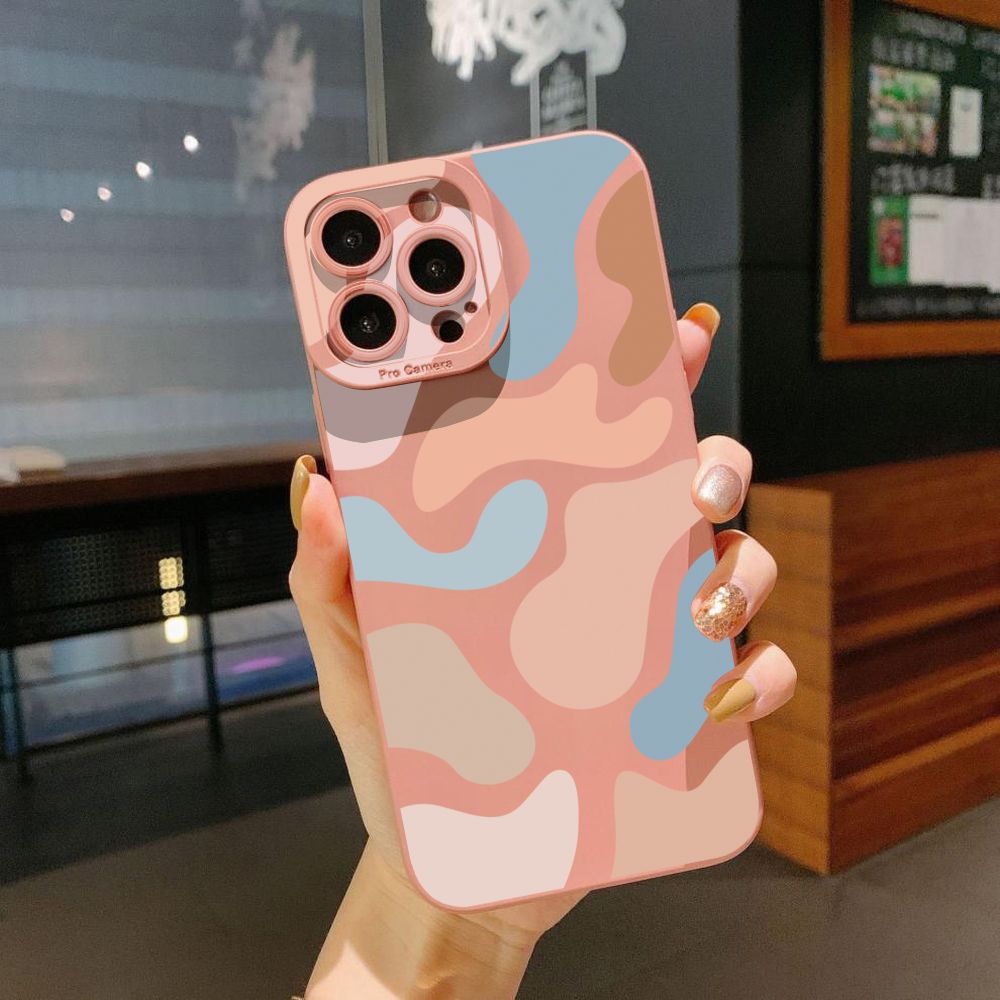 for iPhone 15 Pro Max 14 Plus 13 Pro Max 12 iPhone 11 XR 8 7 SE 2022 XS Max Morandi Painting Full Protective Case Anti Drop Cover