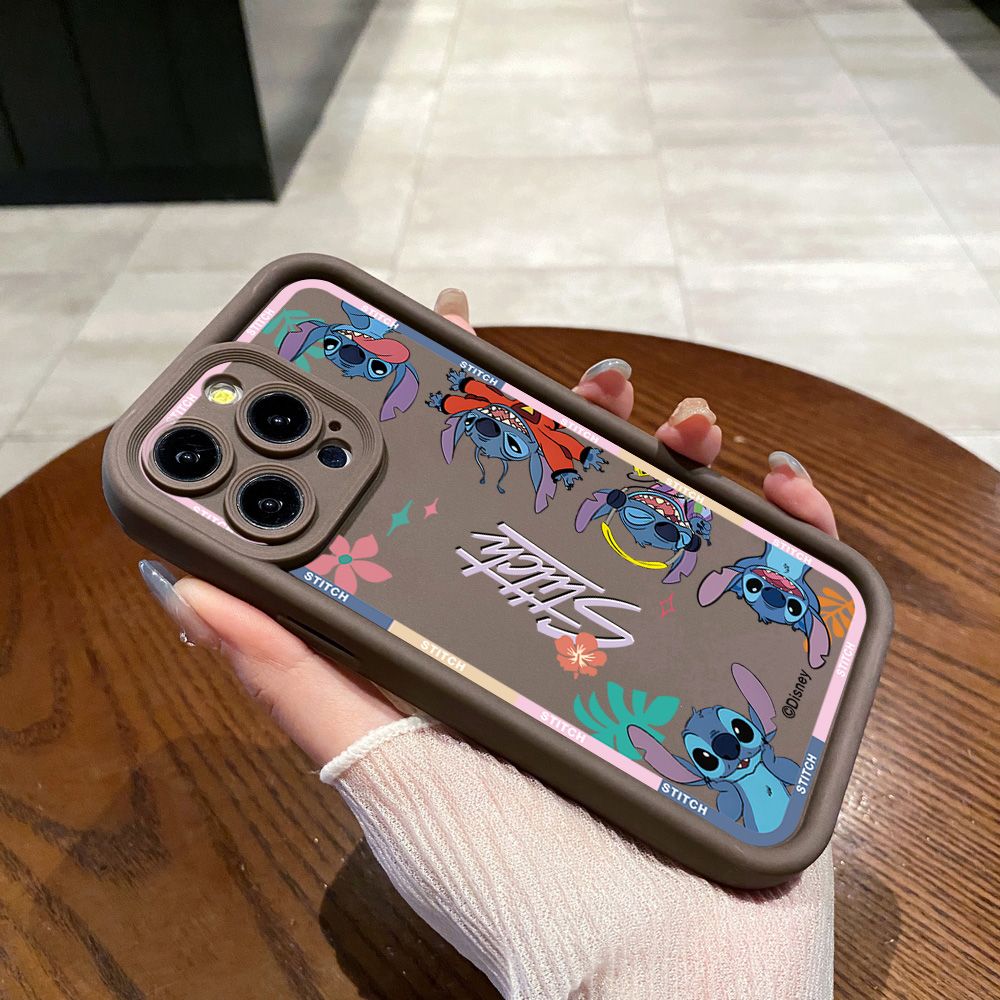 for Samsung Galaxy S24 S23 Ultra S22 Plus S21 FE S20 Cute Stitch Full Protective Phone Case Anti Drop Cover