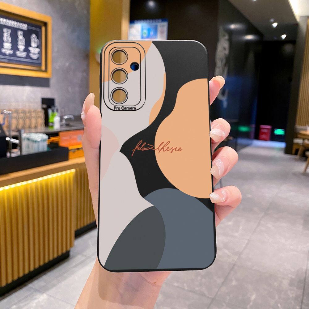 for Samsung Galaxy A15 A05 A35 A55 A04E A14 A24 A34 A54 A33 A53 A73 5G A32 A52S A72 A31 A51 A71 A11 A50 A03S Morandi Painting Full Protective Case Anti Drop Cover