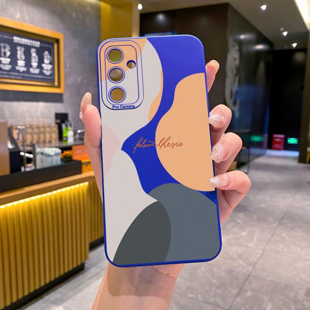 for Samsung Galaxy A15 A05 A35 A55 A04E A14 A24 A34 A54 A33 A53 A73 5G A32 A52S A72 A31 A51 A71 A11 A50 A03S Morandi Painting Full Protective Case Anti Drop Cover