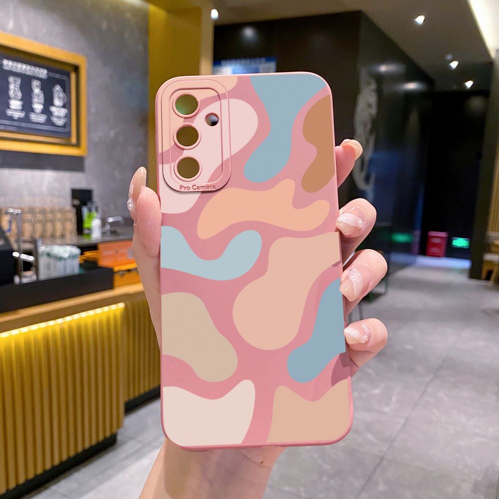 for Samsung Galaxy A15 A05 A35 A55 A04E A14 A24 A34 A54 A33 A53 A73 5G A32 A52S A72 A31 A51 A71 A11 A50 A03S Morandi Painting Full Protective Case Anti Drop Cover