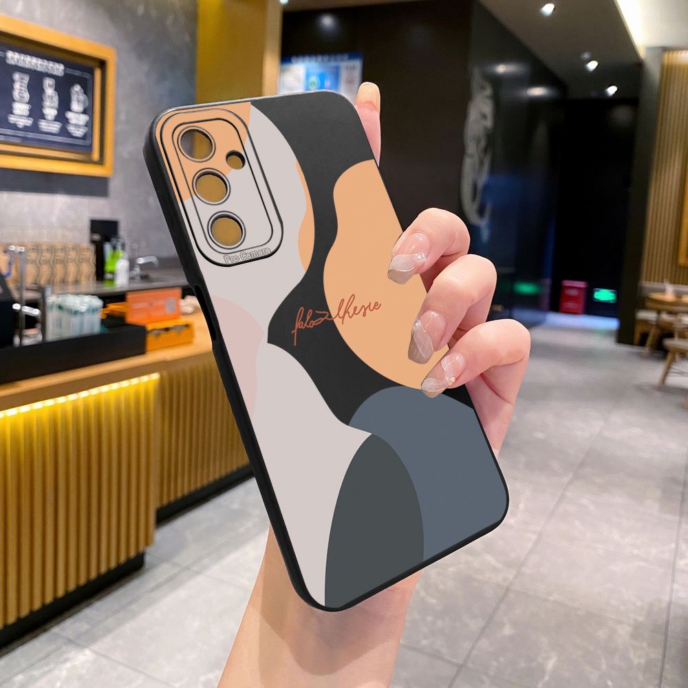 for Samsung Galaxy A15 A05 A35 A55 A04E A14 A24 A34 A54 A33 A53 A73 5G A32 A52S A72 A31 A51 A71 A11 A50 A03S Morandi Painting Full Protective Case Anti Drop Cover