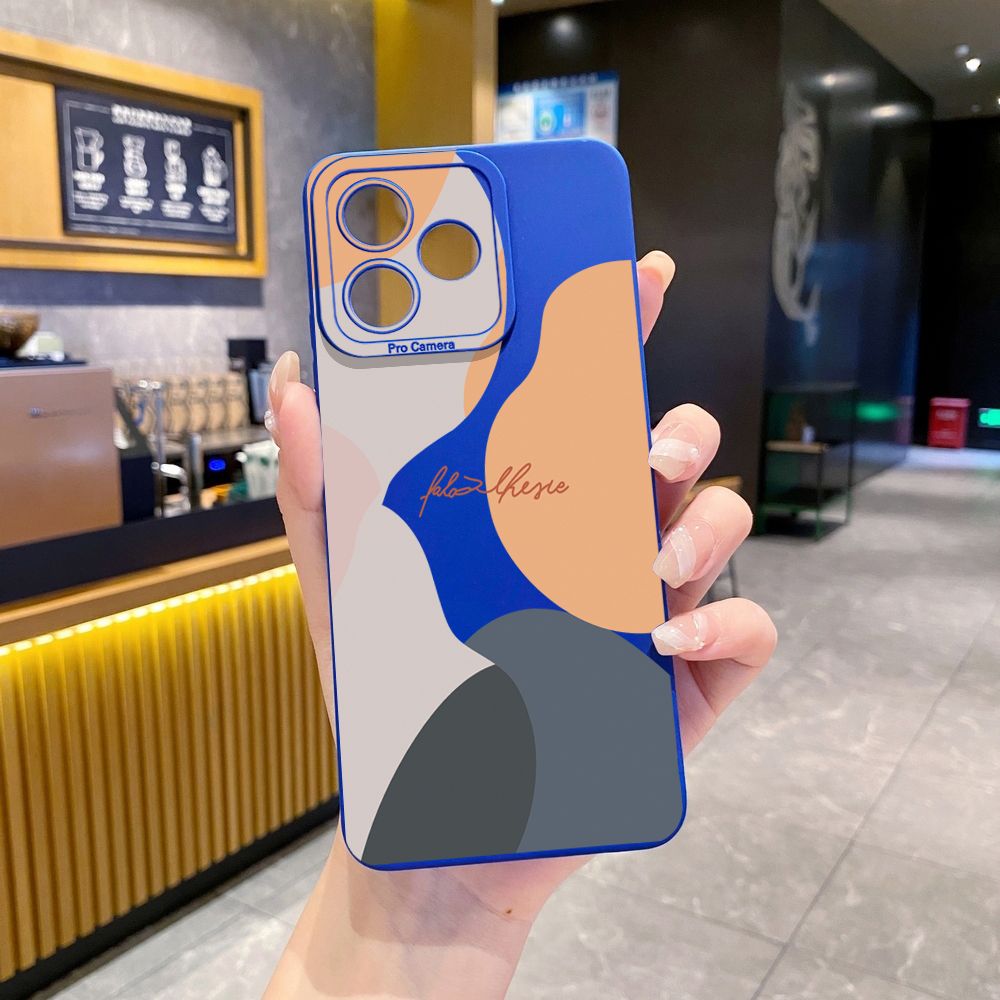 for Realme C67 C53 C51 Note 50 C21 C33 C30 C35 C11 2021 C12 C15 C21Y C25Y C25S Realme5 5i 6i 9i 8 Pro Morandi Painting Full Protective Case Anti Drop Cover