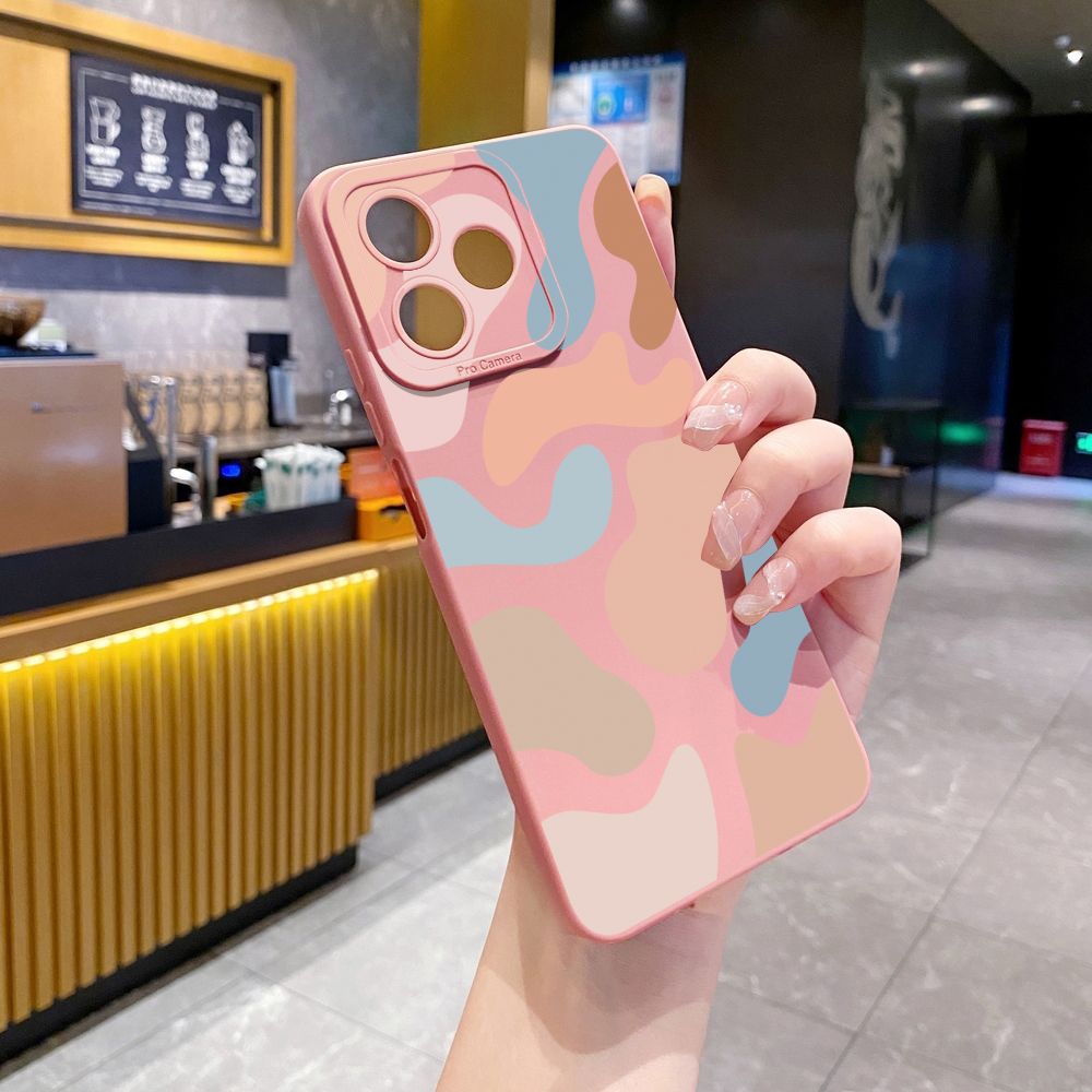 for Realme C67 C53 C51 Note 50 C21 C33 C30 C35 C11 2021 C12 C15 C21Y C25Y C25S Realme5 5i 6i 9i 8 Pro Morandi Painting Full Protective Case Anti Drop Cover