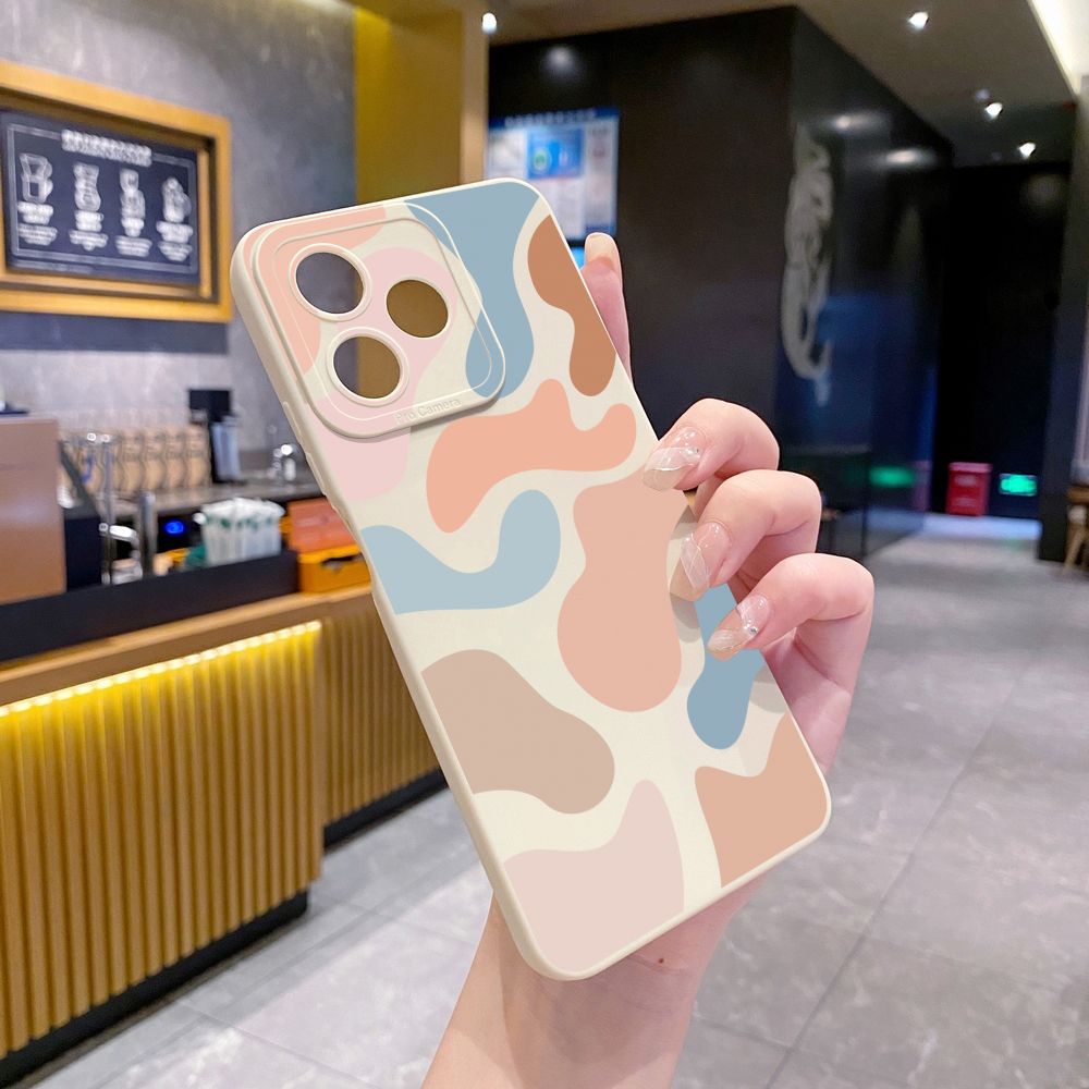 for Realme C67 C53 C51 Note 50 C21 C33 C30 C35 C11 2021 C12 C15 C21Y C25Y C25S Realme5 5i 6i 9i 8 Pro Morandi Painting Full Protective Case Anti Drop Cover