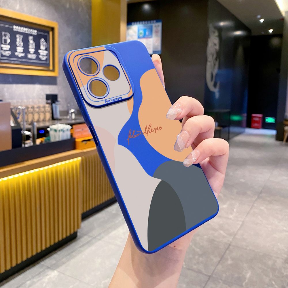 for Realme C67 C53 C51 Note 50 C21 C33 C30 C35 C11 2021 C12 C15 C21Y C25Y C25S Realme5 5i 6i 9i 8 Pro Morandi Painting Full Protective Case Anti Drop Cover