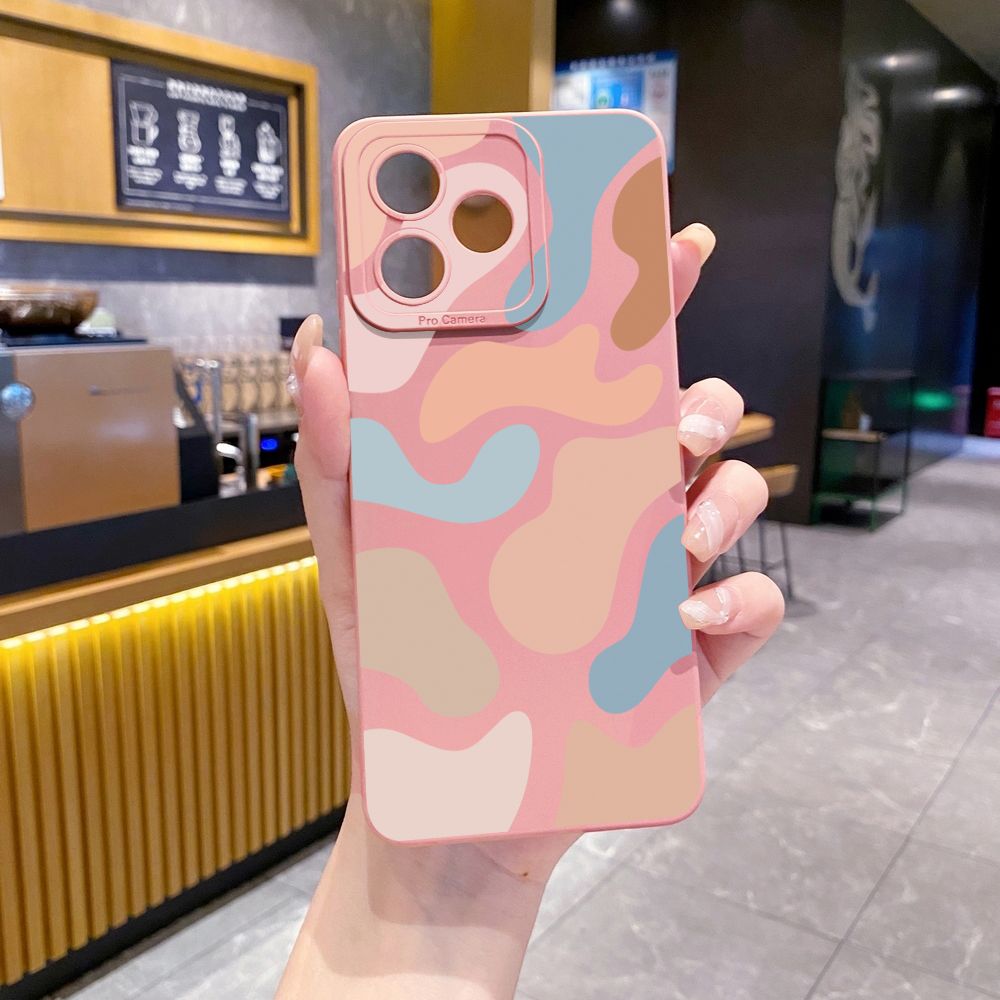 for Realme C67 C53 C51 Note 50 C21 C33 C30 C35 C11 2021 C12 C15 C21Y C25Y C25S Realme5 5i 6i 9i 8 Pro Morandi Painting Full Protective Case Anti Drop Cover