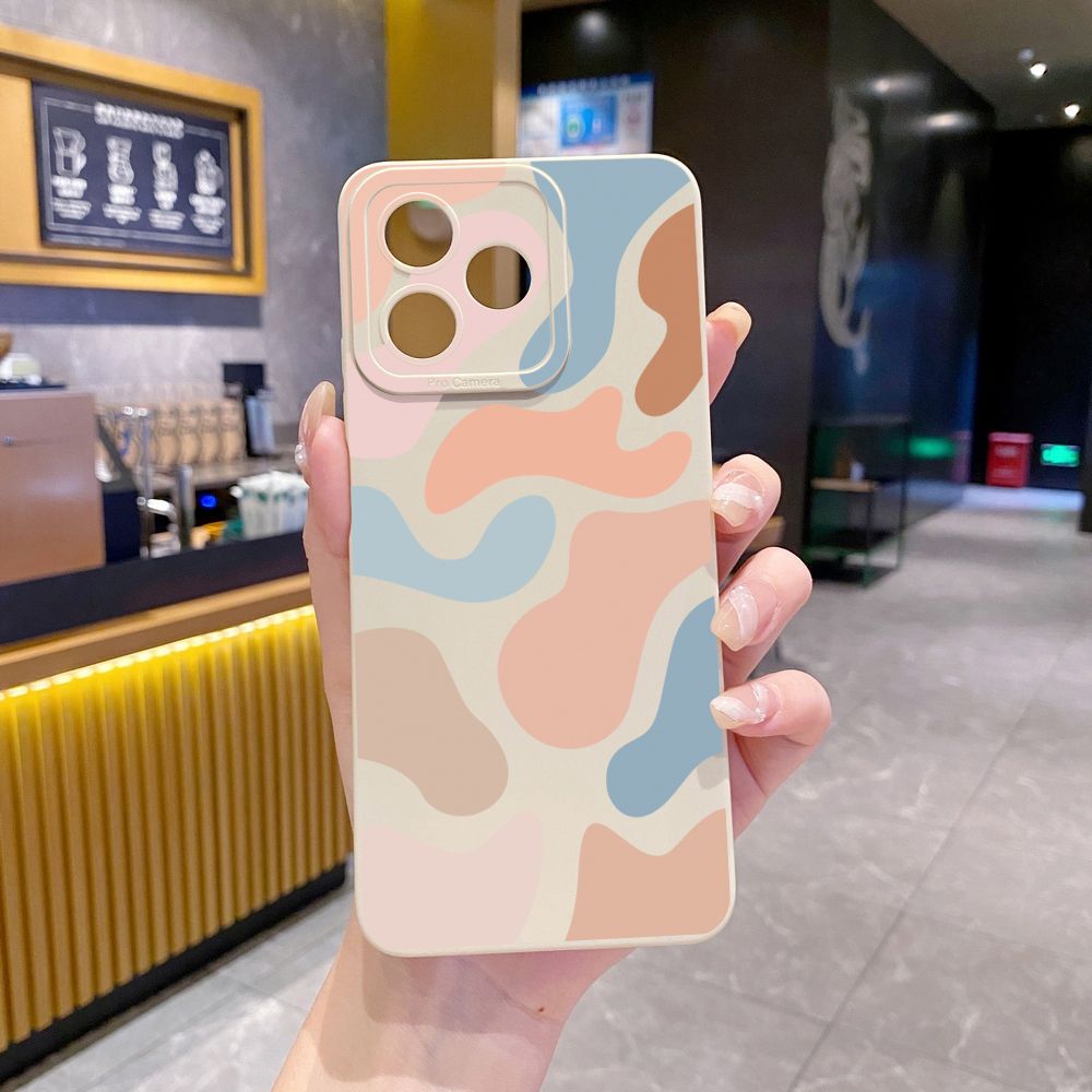 for Realme C67 C53 C51 Note 50 C21 C33 C30 C35 C11 2021 C12 C15 C21Y C25Y C25S Realme5 5i 6i 9i 8 Pro Morandi Painting Full Protective Case Anti Drop Cover