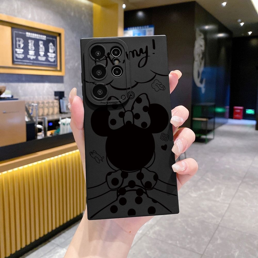 for Samsung Galaxy S24 S23 Ultra S22 Plus Note 20 S21 FE S20 Mickey Minne Full Protective Case Anti Drop Cover