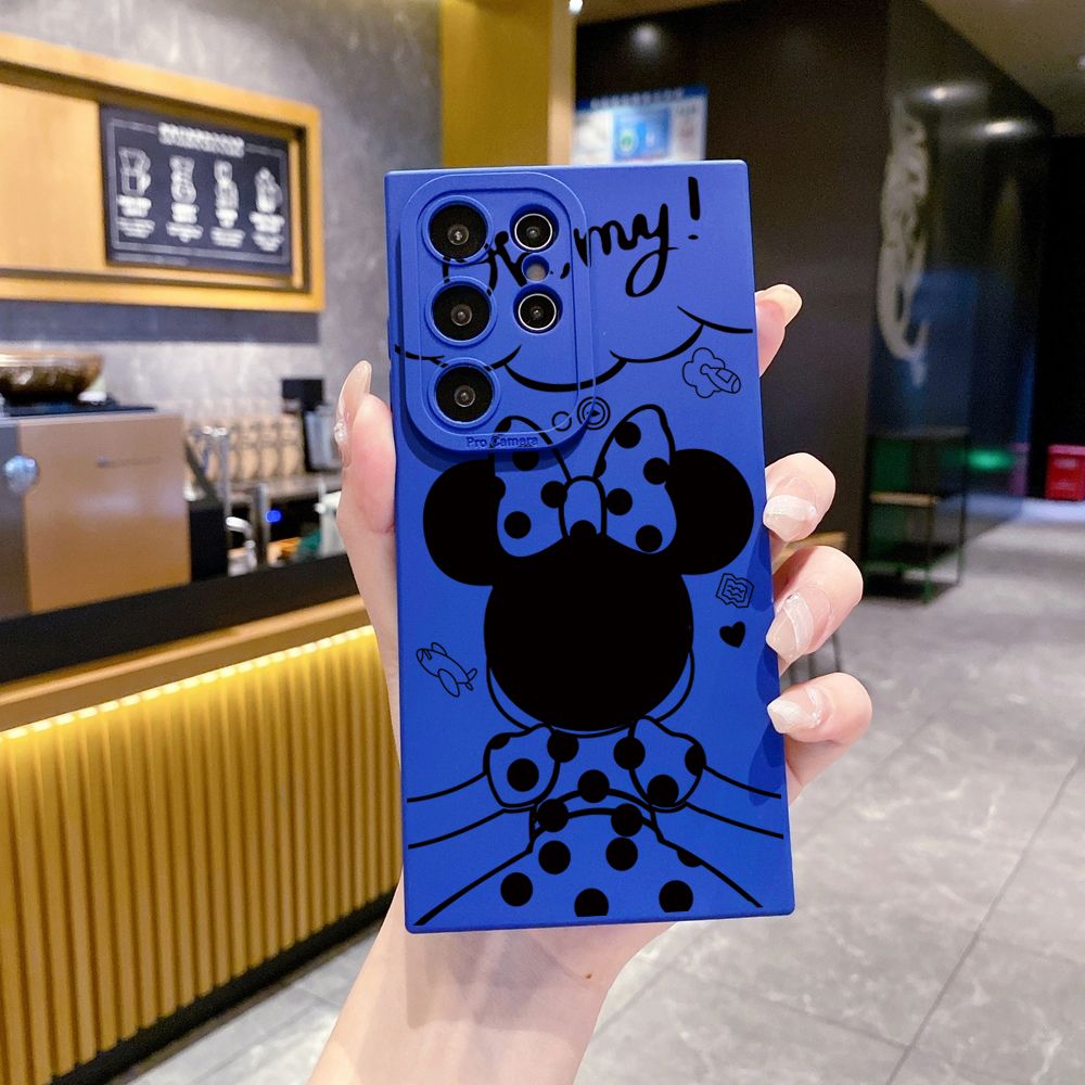 for Samsung Galaxy S24 S23 Ultra S22 Plus Note 20 S21 FE S20 Mickey Minne Full Protective Case Anti Drop Cover