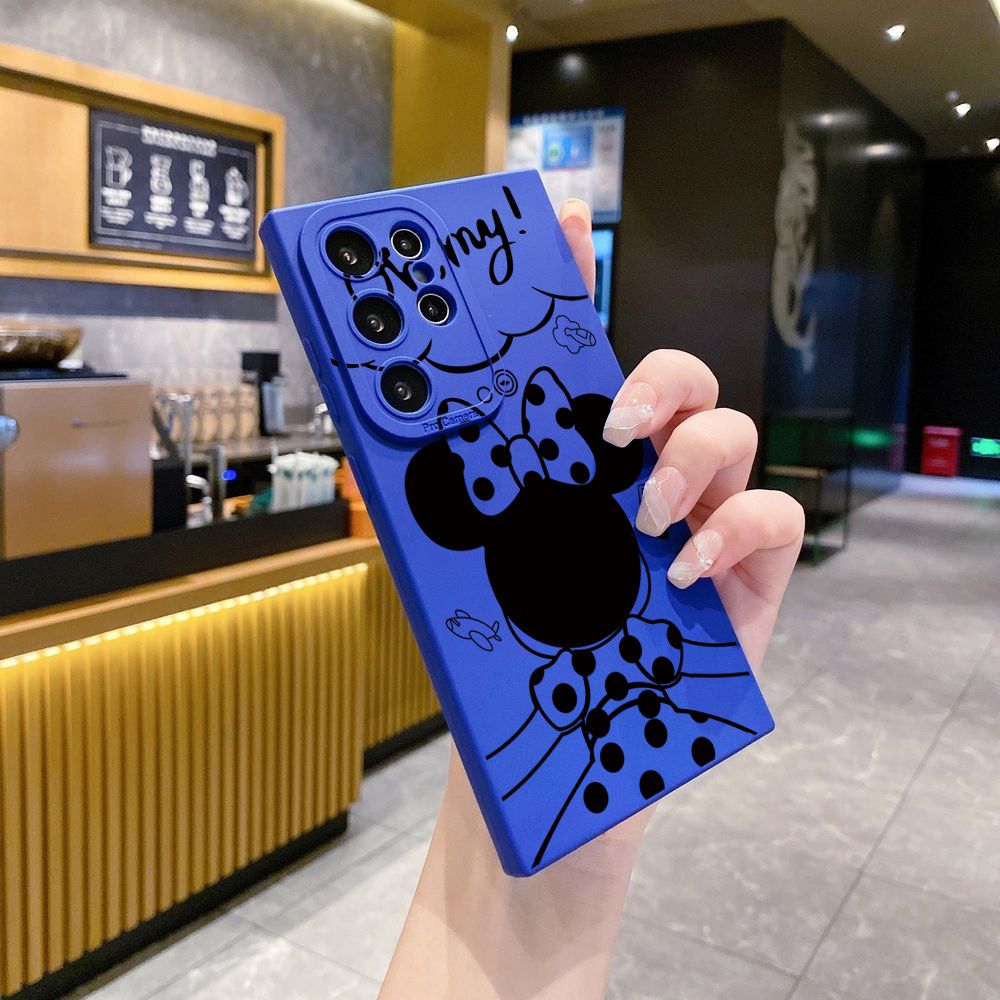 for Samsung Galaxy S24 S23 Ultra S22 Plus Note 20 S21 FE S20 Mickey Minne Full Protective Case Anti Drop Cover