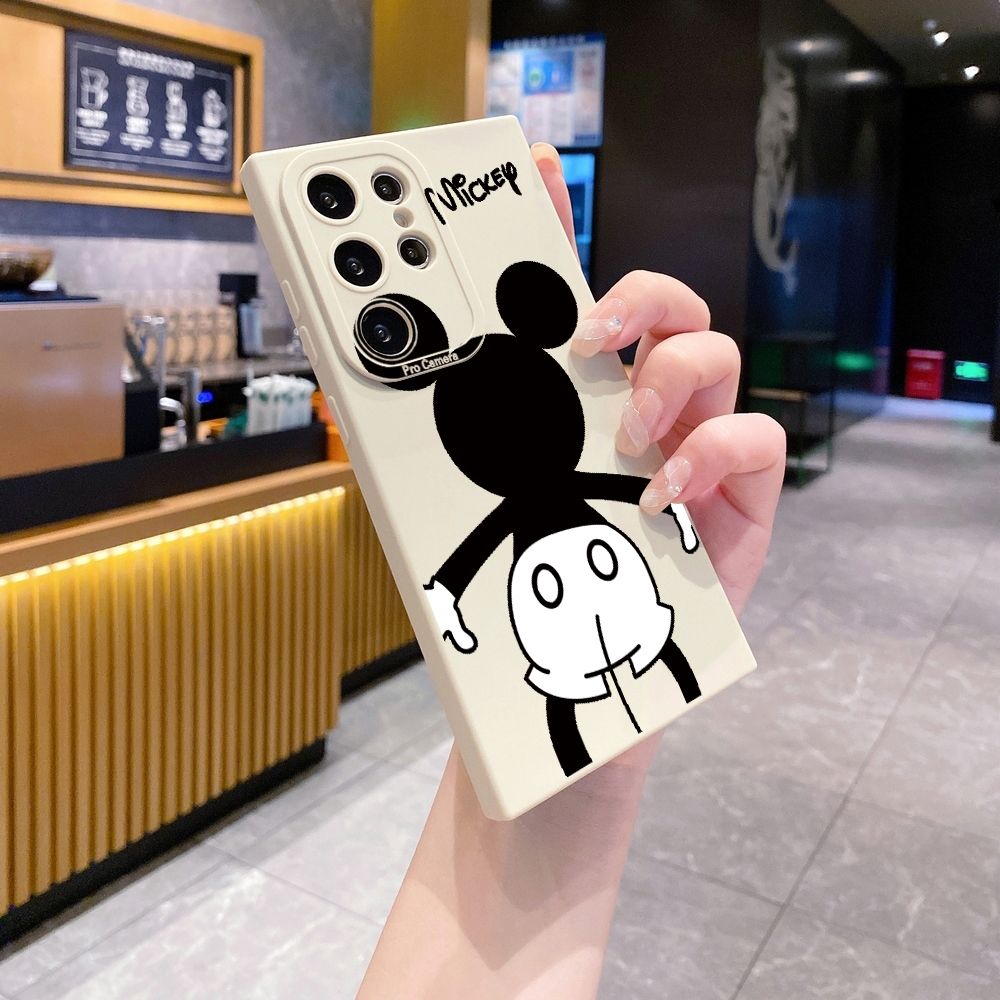 for Samsung Galaxy S24 S23 Ultra S22 Plus Note 20 S21 FE S20 Mickey Minne Full Protective Case Anti Drop Cover