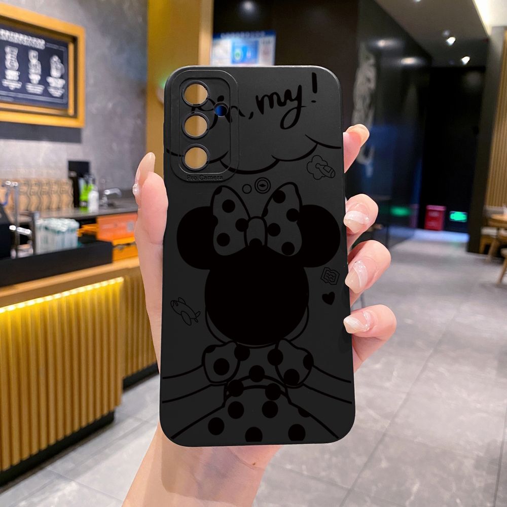 for Samsung Galaxy A15 A05 A35 A55 A04E A14 A24 A34 A54 A33 A53 A73 5G A32 A52S A72 A31 A51 A71 A11 A50 A03S Mickey Minne Full Protective Case Anti Drop Cover