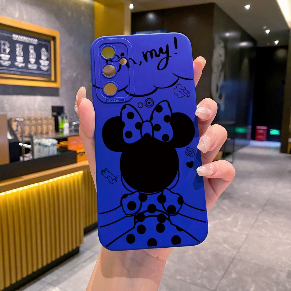 for Samsung Galaxy A15 A05 A35 A55 A04E A14 A24 A34 A54 A33 A53 A73 5G A32 A52S A72 A31 A51 A71 A11 A50 A03S Mickey Minne Full Protective Case Anti Drop Cover