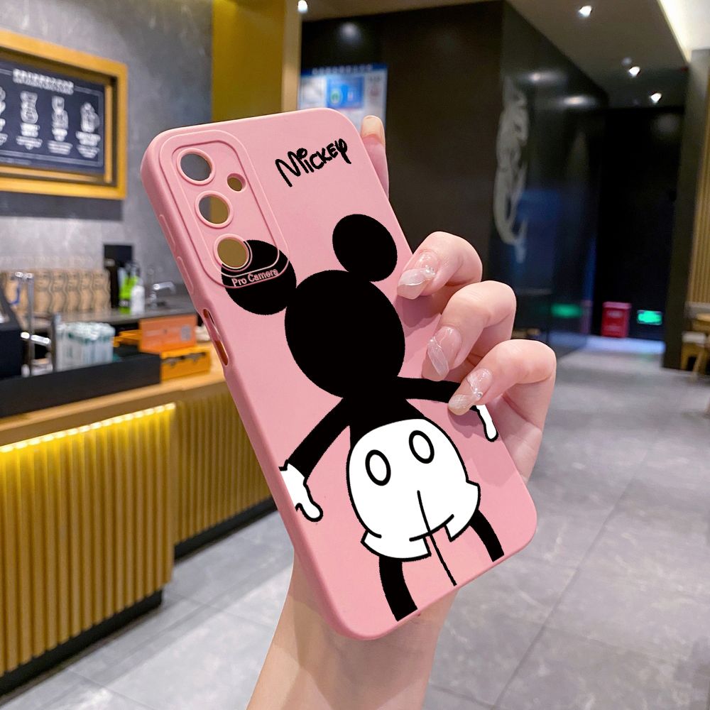 for Samsung Galaxy A15 A05 A35 A55 A04E A14 A24 A34 A54 A33 A53 A73 5G A32 A52S A72 A31 A51 A71 A11 A50 A03S Mickey Minne Full Protective Case Anti Drop Cover