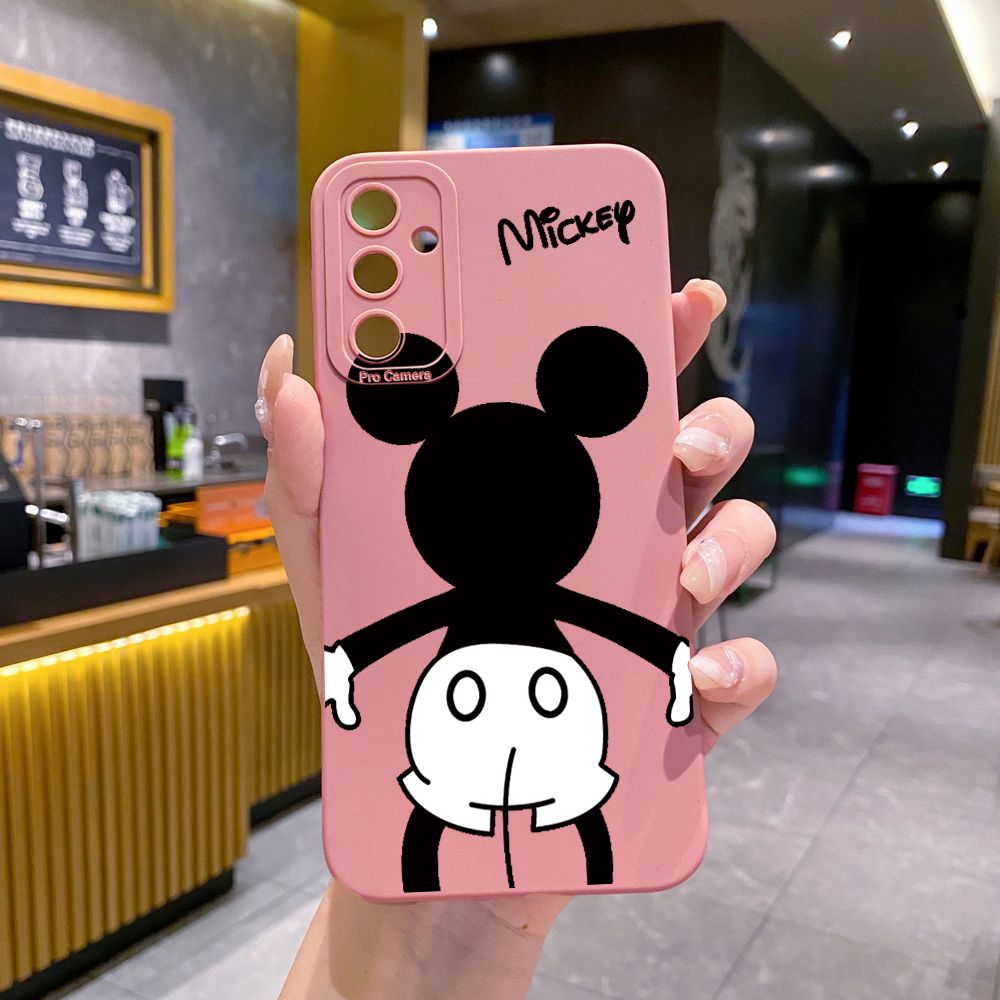 for Samsung Galaxy A15 A05 A35 A55 A04E A14 A24 A34 A54 A33 A53 A73 5G A32 A52S A72 A31 A51 A71 A11 A50 A03S Mickey Minne Full Protective Case Anti Drop Cover