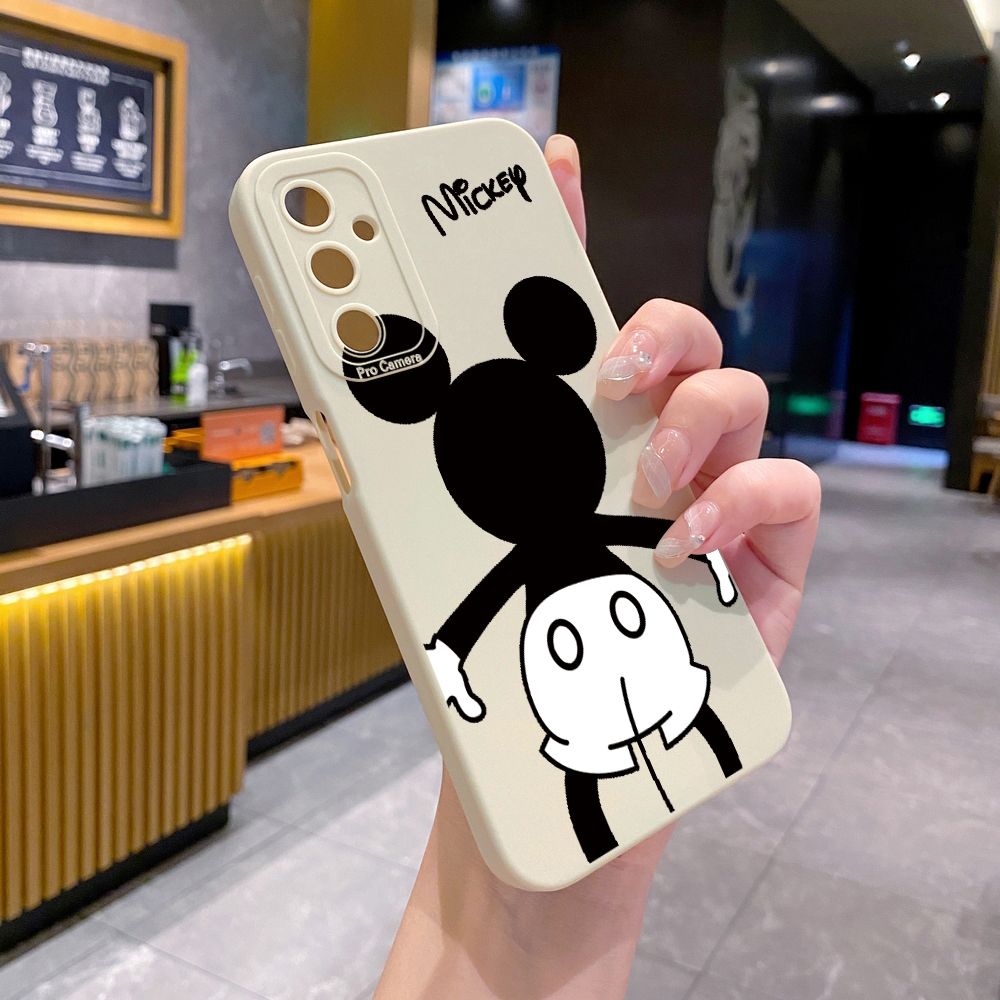 for Samsung Galaxy A15 A05 A35 A55 A04E A14 A24 A34 A54 A33 A53 A73 5G A32 A52S A72 A31 A51 A71 A11 A50 A03S Mickey Minne Full Protective Case Anti Drop Cover