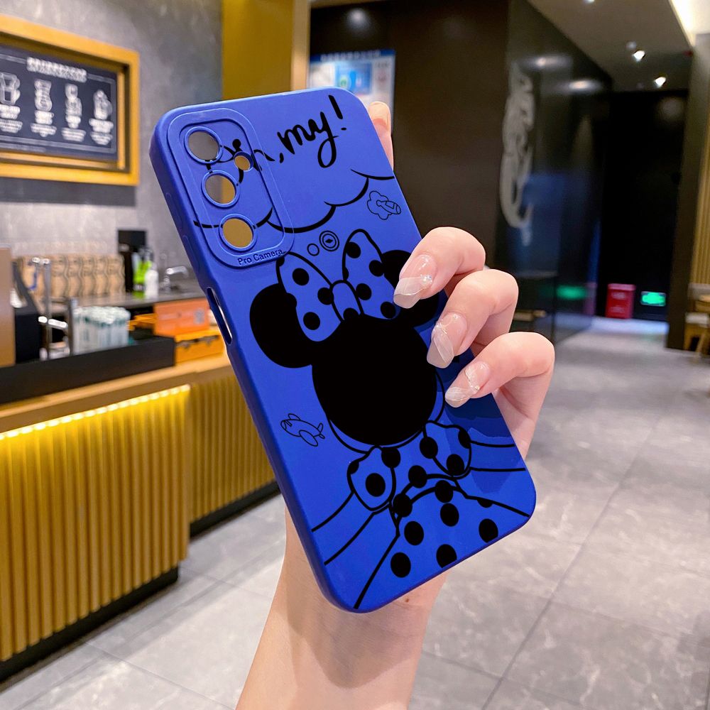 for Samsung Galaxy A15 A05 A35 A55 A04E A14 A24 A34 A54 A33 A53 A73 5G A32 A52S A72 A31 A51 A71 A11 A50 A03S Mickey Minne Full Protective Case Anti Drop Cover