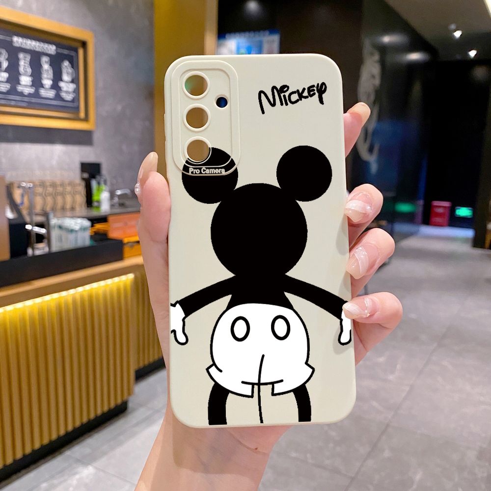 for Samsung Galaxy A15 A05 A35 A55 A04E A14 A24 A34 A54 A33 A53 A73 5G A32 A52S A72 A31 A51 A71 A11 A50 A03S Mickey Minne Full Protective Case Anti Drop Cover