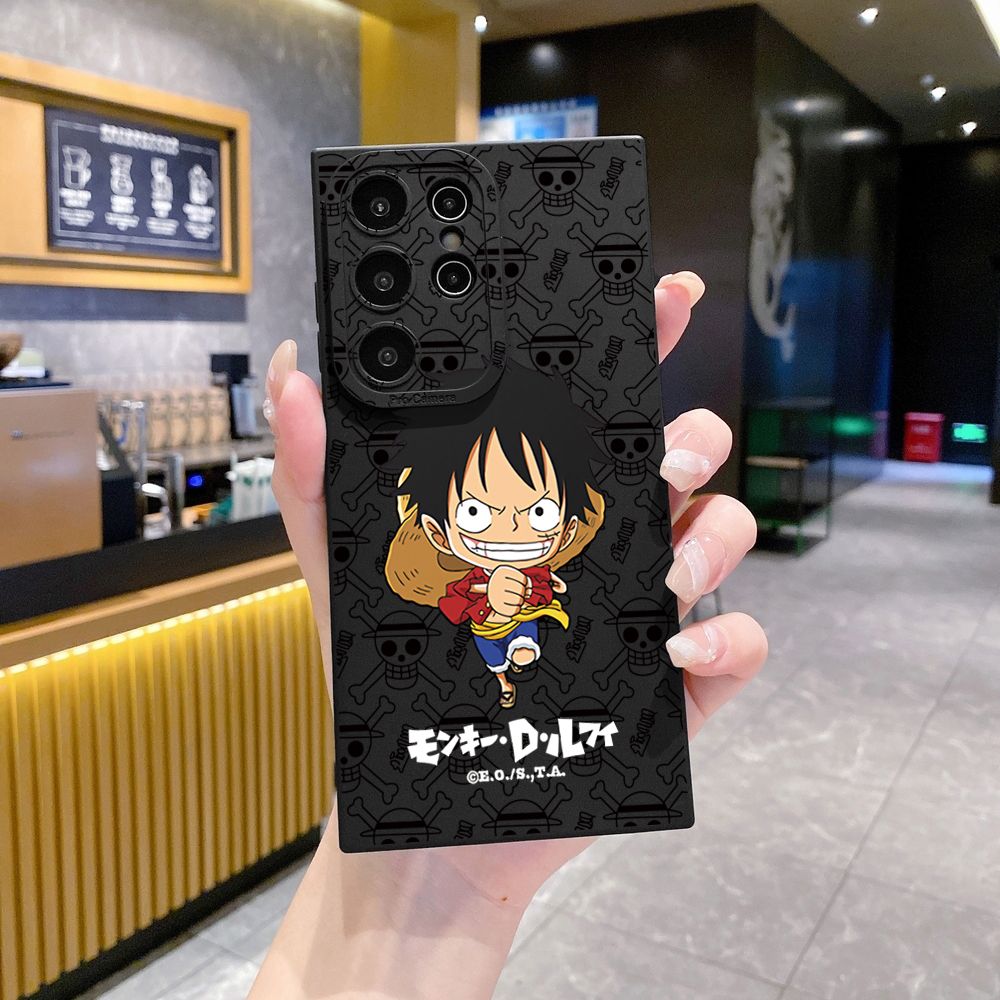 for Samsung Galaxy S24 S23 Ultra S22 Plus Note 20 S21 FE S20 Chopper Luffy Full Protective Case Anti Drop Cover