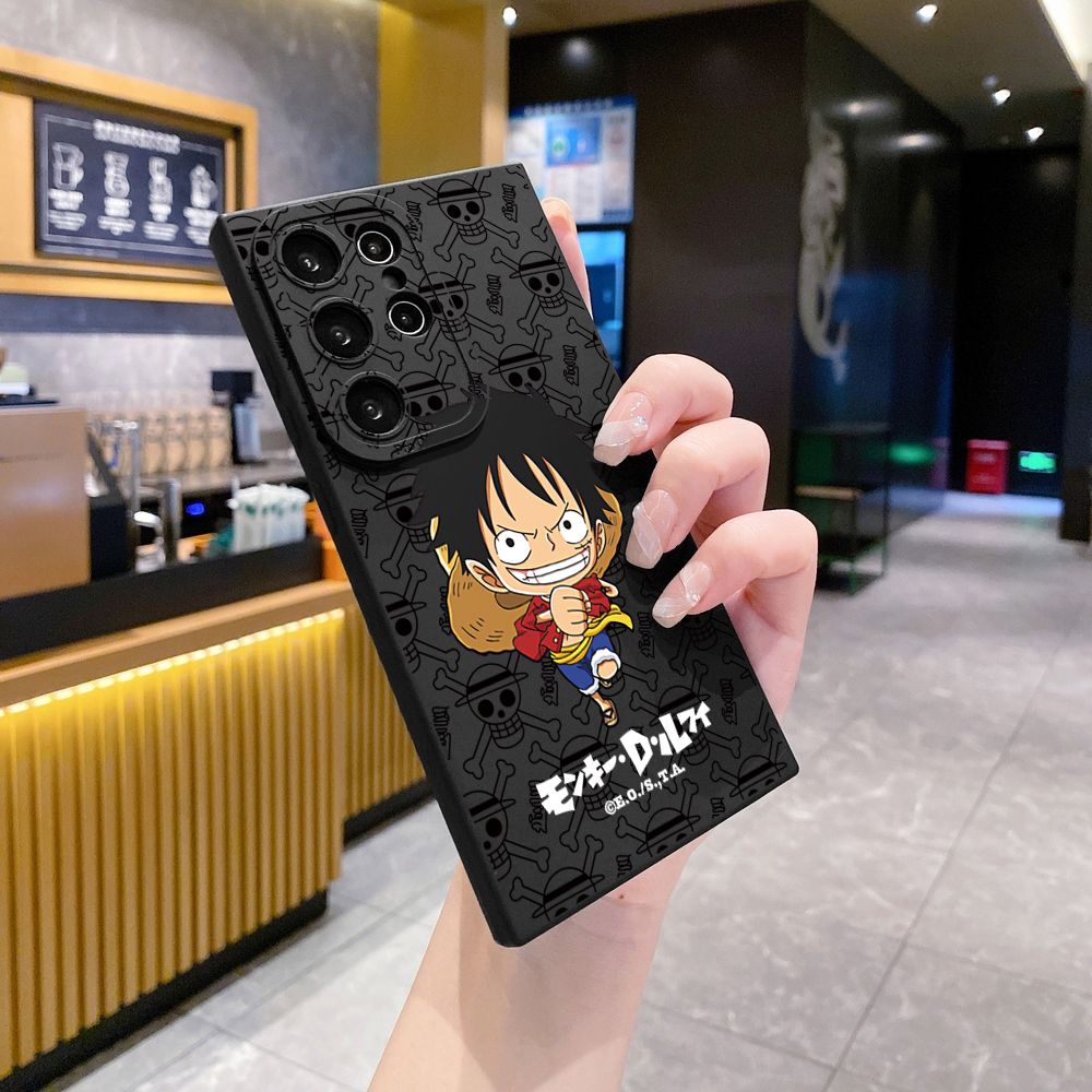 for Samsung Galaxy S24 S23 Ultra S22 Plus Note 20 S21 FE S20 Chopper Luffy Full Protective Case Anti Drop Cover