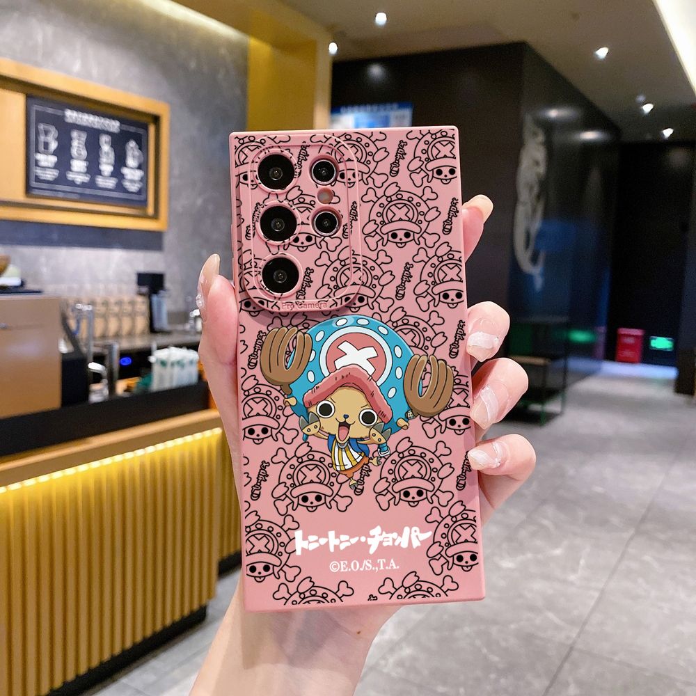 for Samsung Galaxy S24 S23 Ultra S22 Plus Note 20 S21 FE S20 Chopper Luffy Full Protective Case Anti Drop Cover