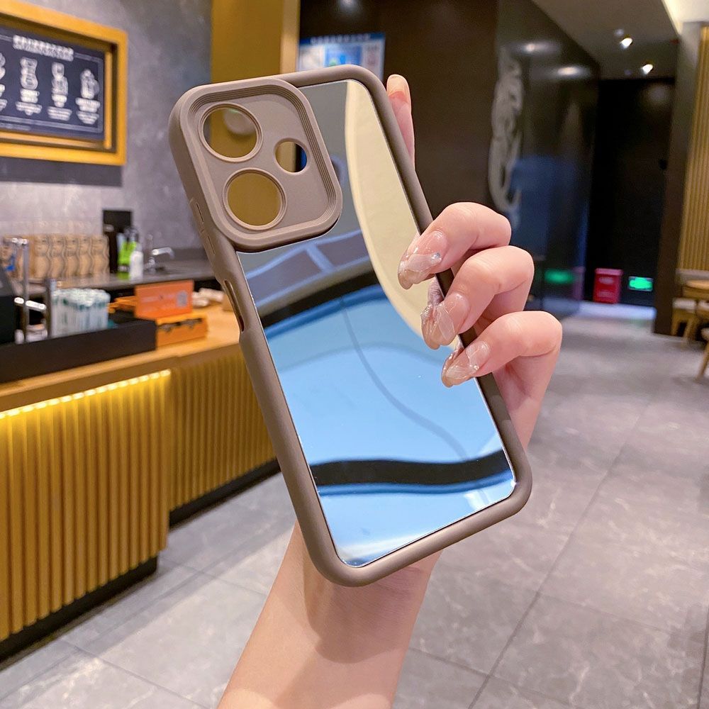 for Infinix Hot 40i 40 Pro 30 Play Note 30 Smart 8  Full Protective Phone Case Mirror Cover