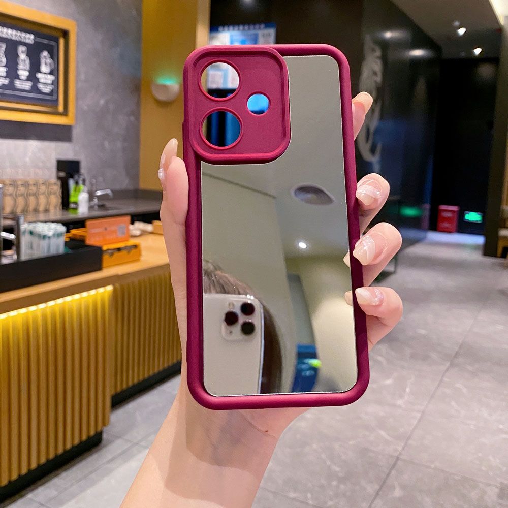 for Infinix Hot 40i 40 Pro 30 Play Note 30 Smart 8  Full Protective Phone Case Mirror Cover