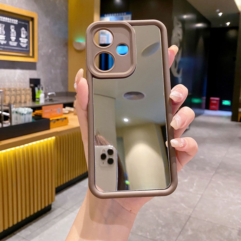 for Infinix Hot 40i 40 Pro 30 Play Note 30 Smart 8  Full Protective Phone Case Mirror Cover
