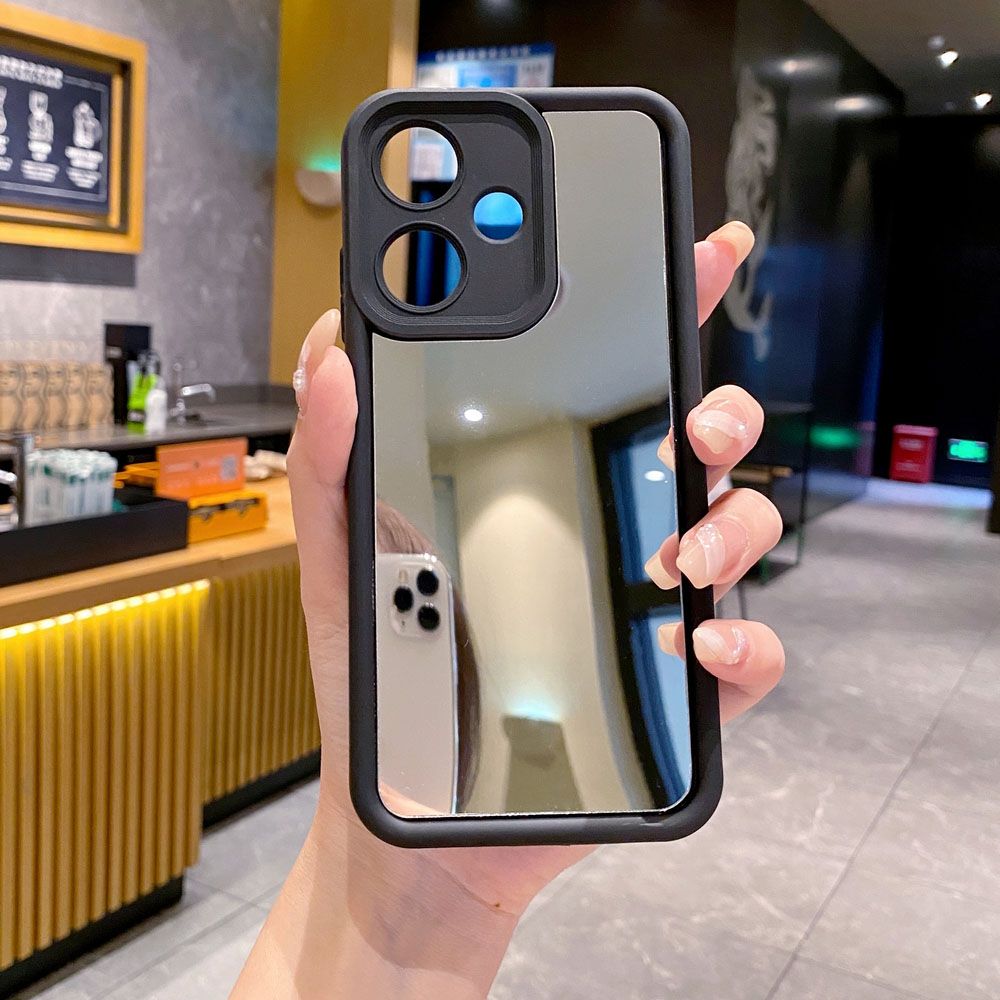 for Infinix Hot 40i 40 Pro 30 Play Note 30 Smart 8  Full Protective Phone Case Mirror Cover