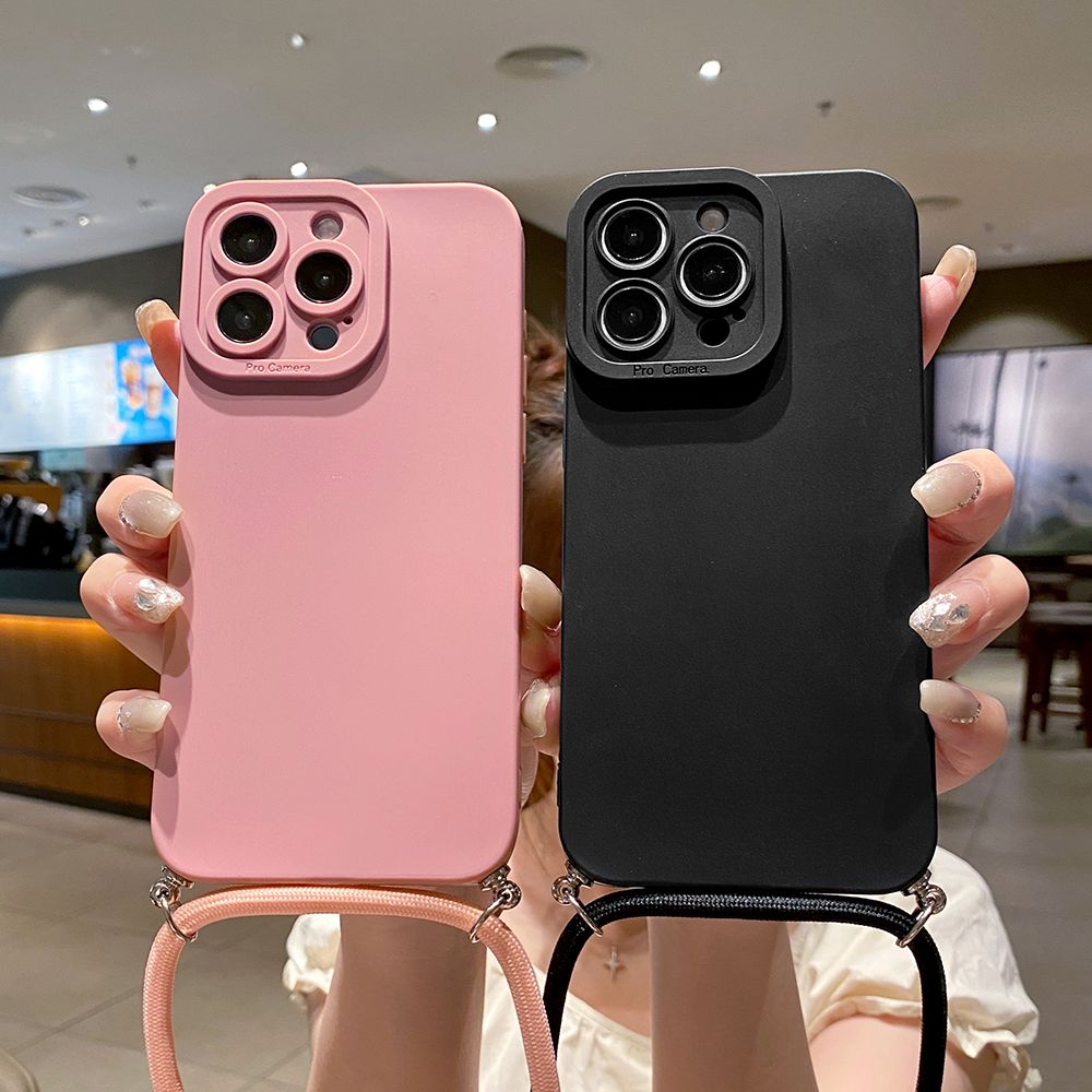 for Samsung Galaxy A15 A05 A35 A55 A04E A14 A24 A34 A54 A33 A53 A73 5G A32 A52S A72 A31 A51 A71 A11 A50 A03S  Adjustable Crossbody Lanyard Strap Phone Case Anti Drop Cover