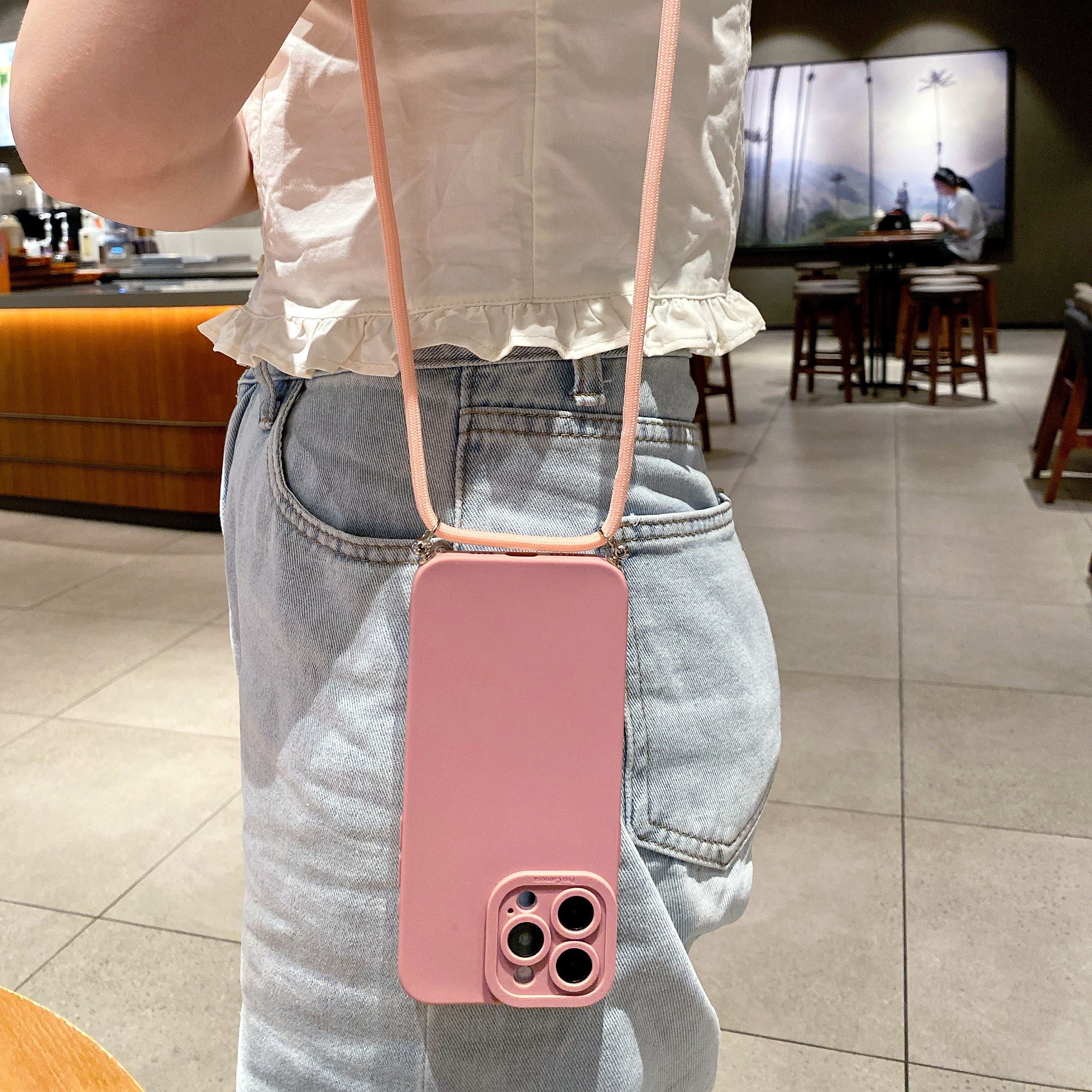 for Samsung Galaxy A15 A05 A35 A55 A04E A14 A24 A34 A54 A33 A53 A73 5G A32 A52S A72 A31 A51 A71 A11 A50 A03S  Adjustable Crossbody Lanyard Strap Phone Case Anti Drop Cover