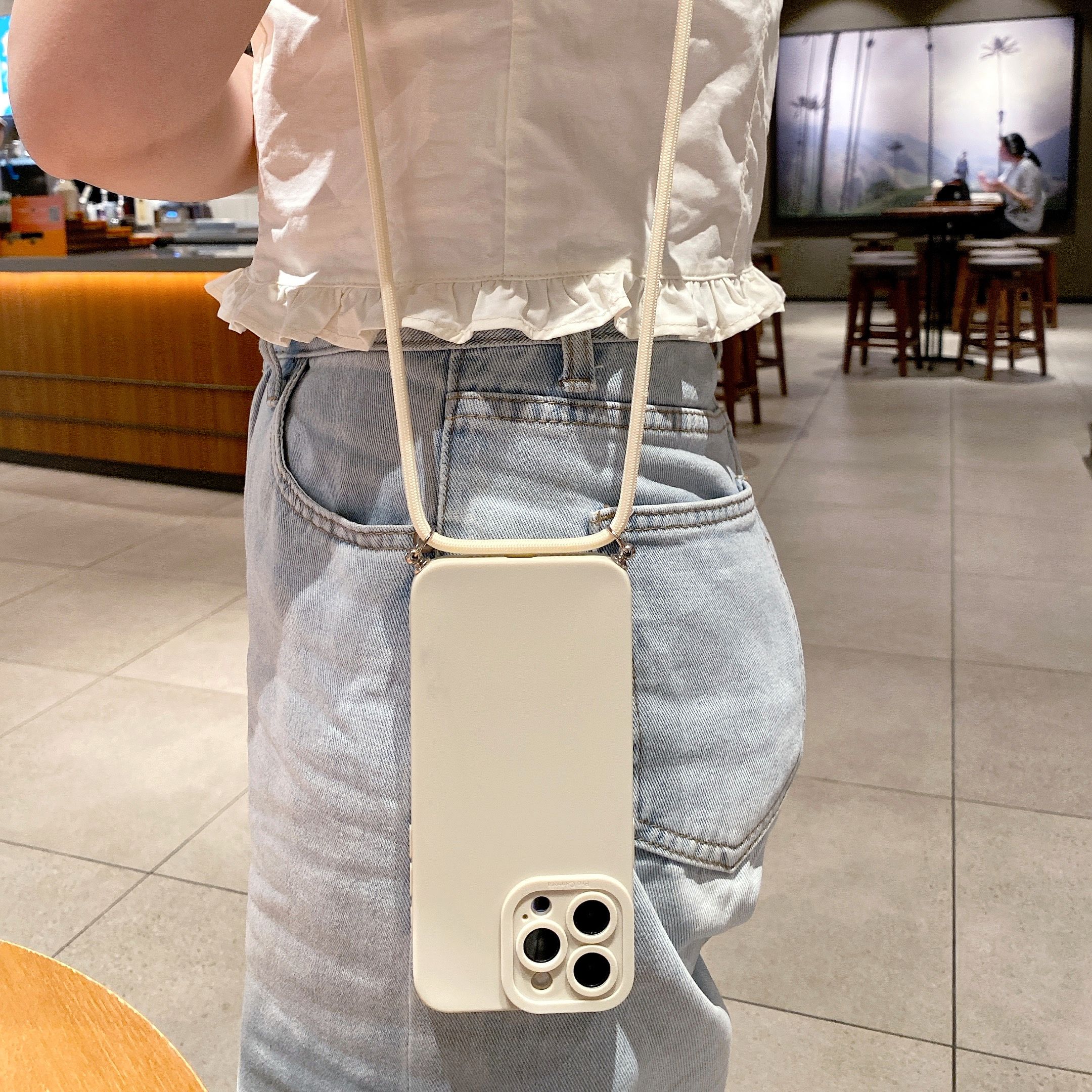 for Samsung Galaxy A15 A05 A35 A55 A04E A14 A24 A34 A54 A33 A53 A73 5G A32 A52S A72 A31 A51 A71 A11 A50 A03S  Adjustable Crossbody Lanyard Strap Phone Case Anti Drop Cover