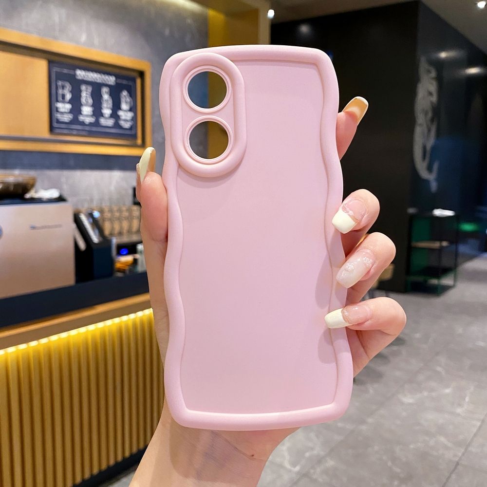 For OPPO A60 A18 A38 A17 A16 A57 A77 A59 A98 A78 A58 5G Full Protective Wave Frame Phone Case Anti Drop Cover