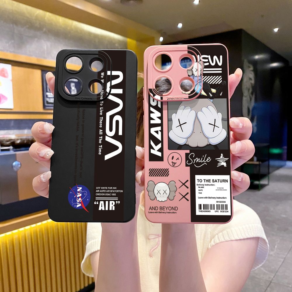 for Xiaomi Redmi Note 13 12 Pro 5G 12S 11S 13C A1 10 Pro 4G 10S Redmi 10C 9C 9S A2 NASA Kaws Full Protective Case Anti Drop Cover