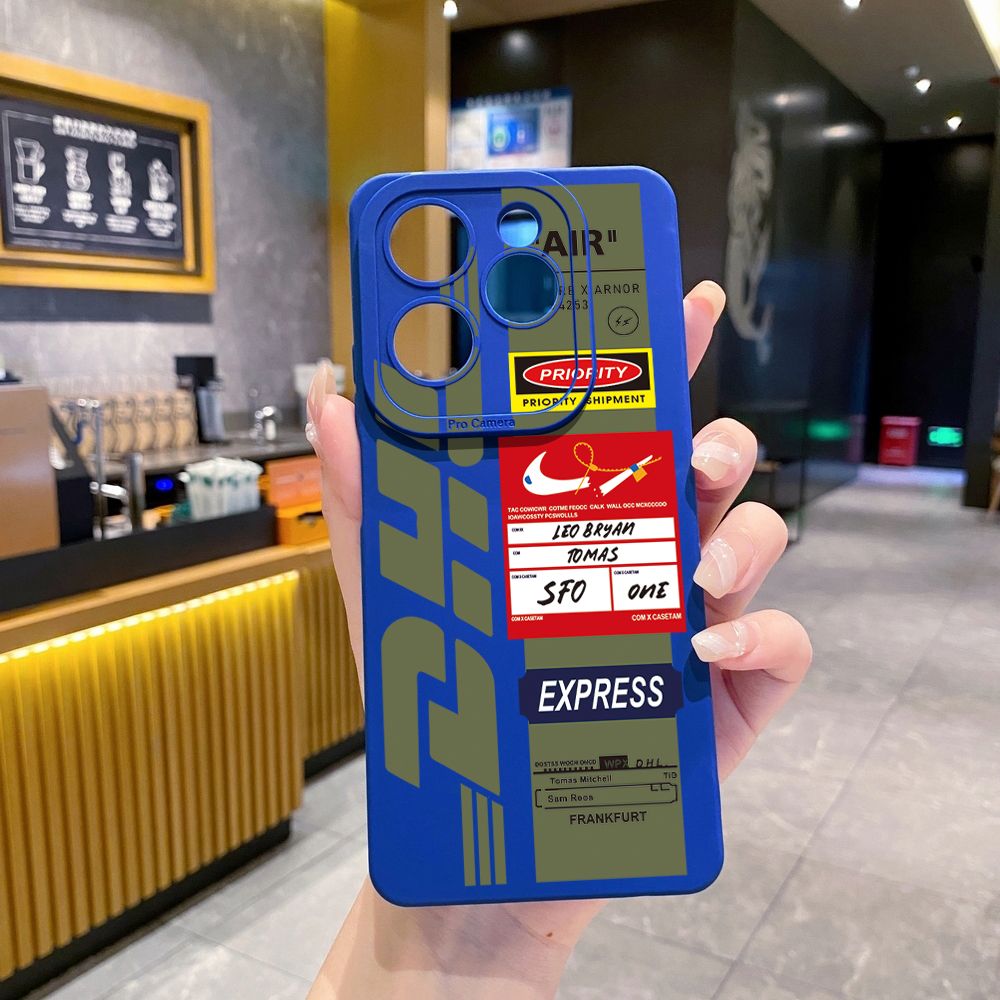 for Infinix Hot 40i 40 Pro Note 12 G96 Note 30 Hot 20 Play 20S 12i 30i 20i 10S 11 10 Play 11S 10i Smart 7 6 HD X6511 X657B X6512 Zero 30 5G NASA DHL Barcode Label Full Protective Case Anti Drop Cover