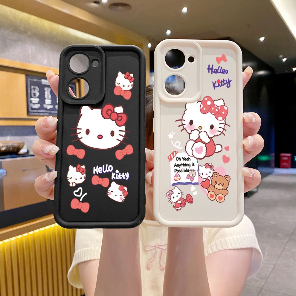 for VIVO Y17S Y27 T1X Y02S Y21S Y02 Y33S Y12S Y18 Y38 Cute HelloKitty Full Protective Phone Case Anti Drop Cover