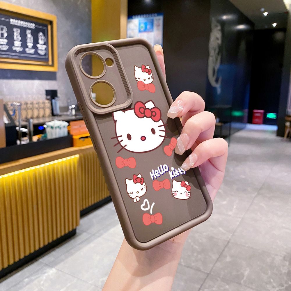 for VIVO Y17S Y27 T1X Y02S Y21S Y02 Y33S Y12S Y18 Y38 Cute HelloKitty Full Protective Phone Case Anti Drop Cover