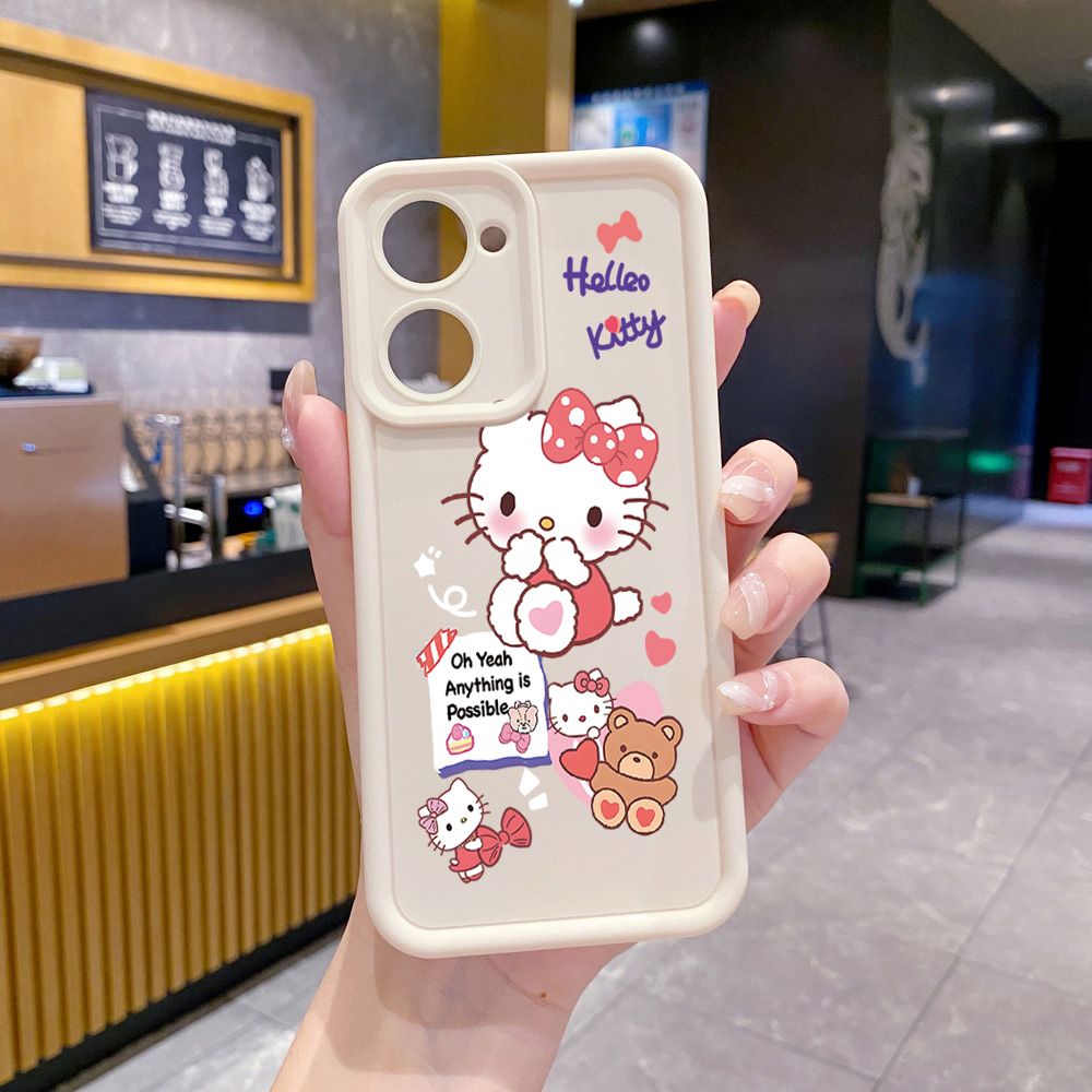 for VIVO Y17S Y27 T1X Y02S Y21S Y02 Y33S Y12S Y18 Y38 Cute HelloKitty Full Protective Phone Case Anti Drop Cover